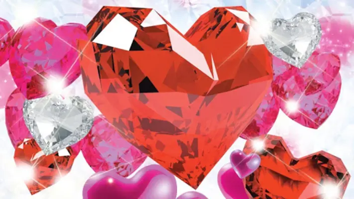 Diamond Hearts Live Wallpaper android App screenshot 1