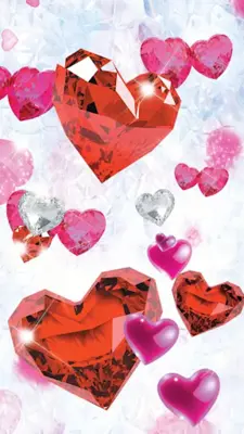 Diamond Hearts Live Wallpaper android App screenshot 4